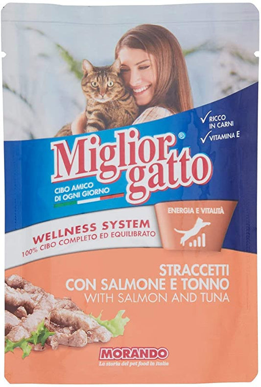 Miglior Gatto Strips Salmon/Tuna, 100g