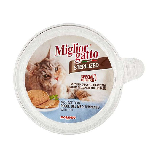 Miglior Gatoo Sterilized Mousse with Fish Cat Wet Food, 85g, Pack of 24