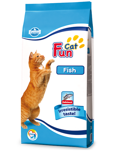 Farmina Fun Cat Fish Dry Food for Adult Cats, 2.4Kg