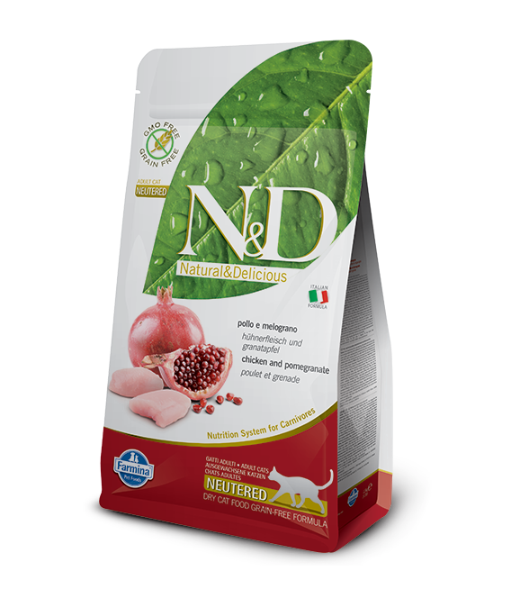 Farmina Chicken & Pomegrante Neutered Cat Dry Food, 1.5Kg