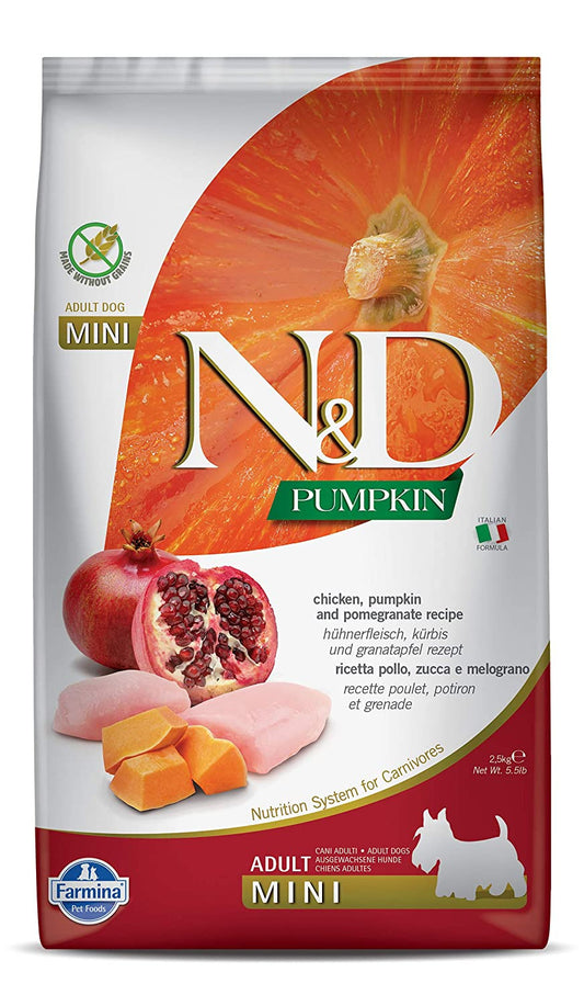 Farmina N&D Dog Pumkin Chicken & Pomegranet Adult Mini, 2.5 Kg