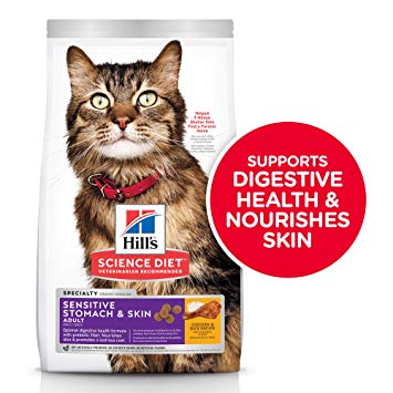 Hill’s Science Plan Sensitive Stomach & Skin Adult Cat Food With Chicken 1.5 Kg