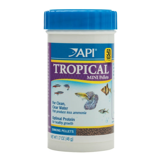 API Mini Pellets Tropical Fish Food, 1.7 OZ