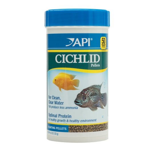 API Pellets Cichlid Fish Food, 4.2 OZ