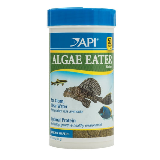 API Algae Eater Wafers Fish Food, 6.4 Oz