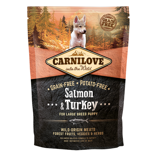 Carnilove Salmon & Turkey For Large Breed Puppies 1.5kg