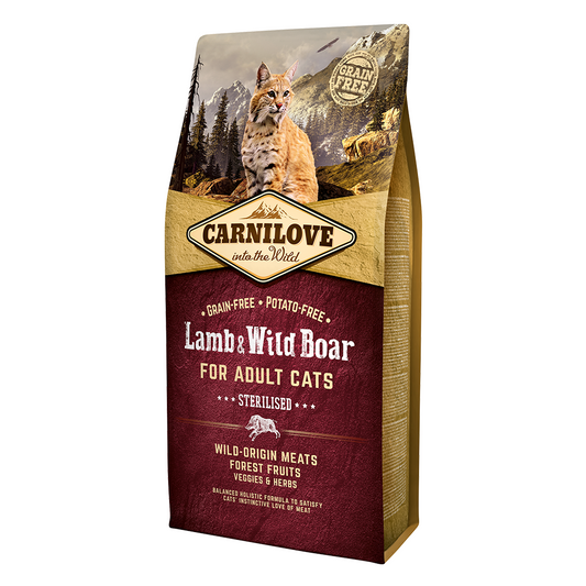 Carnilove Lamb & Wild Boar For Adult Cats 6kg