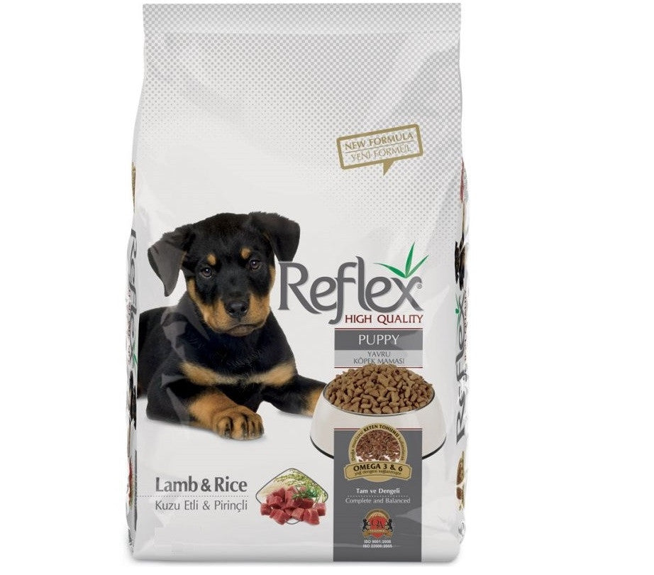 Reflex High Quality Lamb and Rice Food for Puppy, 15Kg