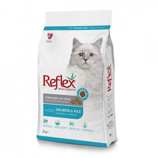 Reflex Salmon & Rice Sterilized Cat Food, 2 Kg