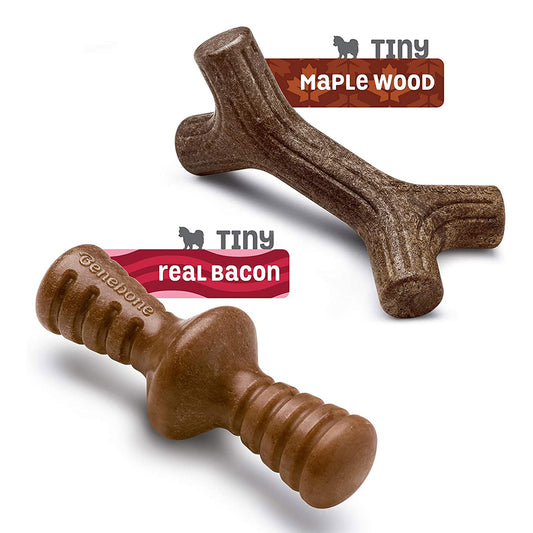 Benebone 2-Pack Maplestick/Zaggler Bacon Tiny