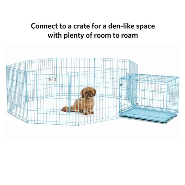 Exercise Pen with Full Max Lock Door 24" BLUE