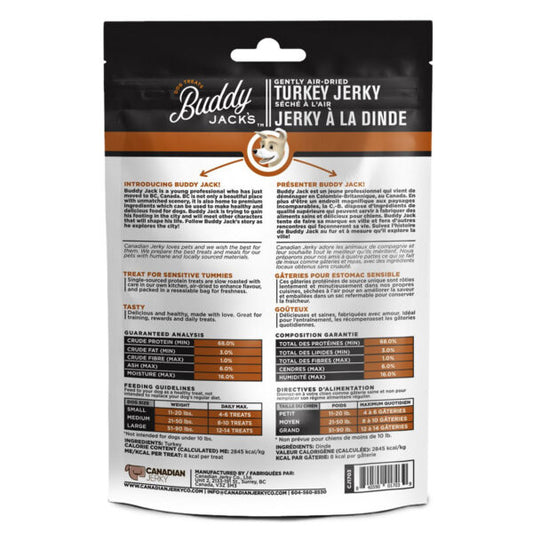 Buddy Jack’s Turkey Jerky Dog Treats 2oz / 56gm