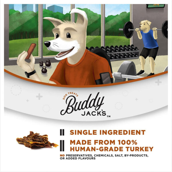 Buddy Jack’s Turkey Jerky Dog Treats 2oz / 56gm