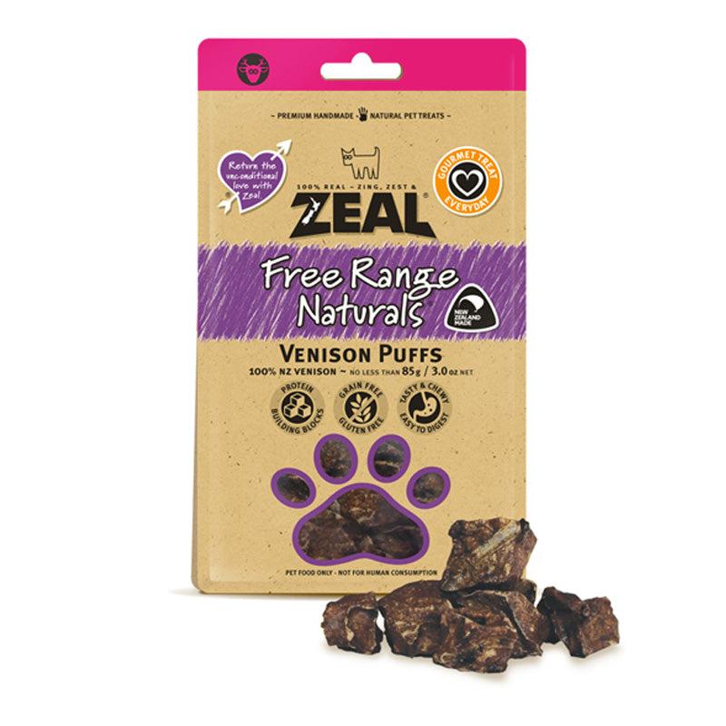 Zeal Dried Venison Puffs 85g