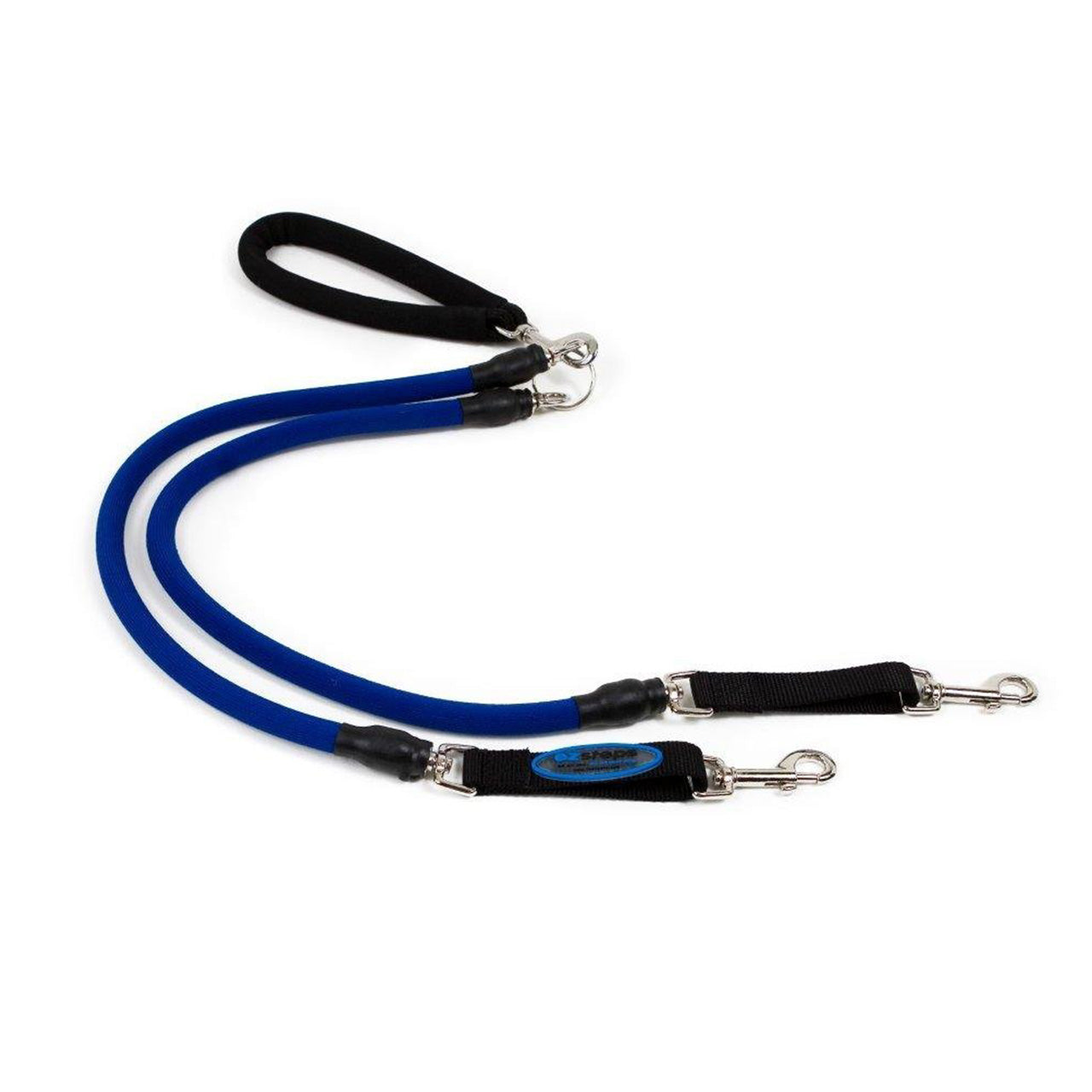 EZ STEP STRETCH DUAL LEASH MD BL