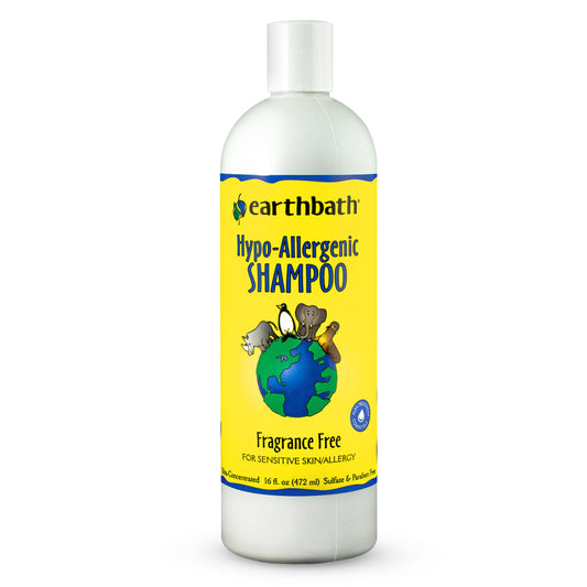 earthbath® Hypo-Allergenic Shampoo, Fragrance Free, For Sensitive Skin, Made in USA