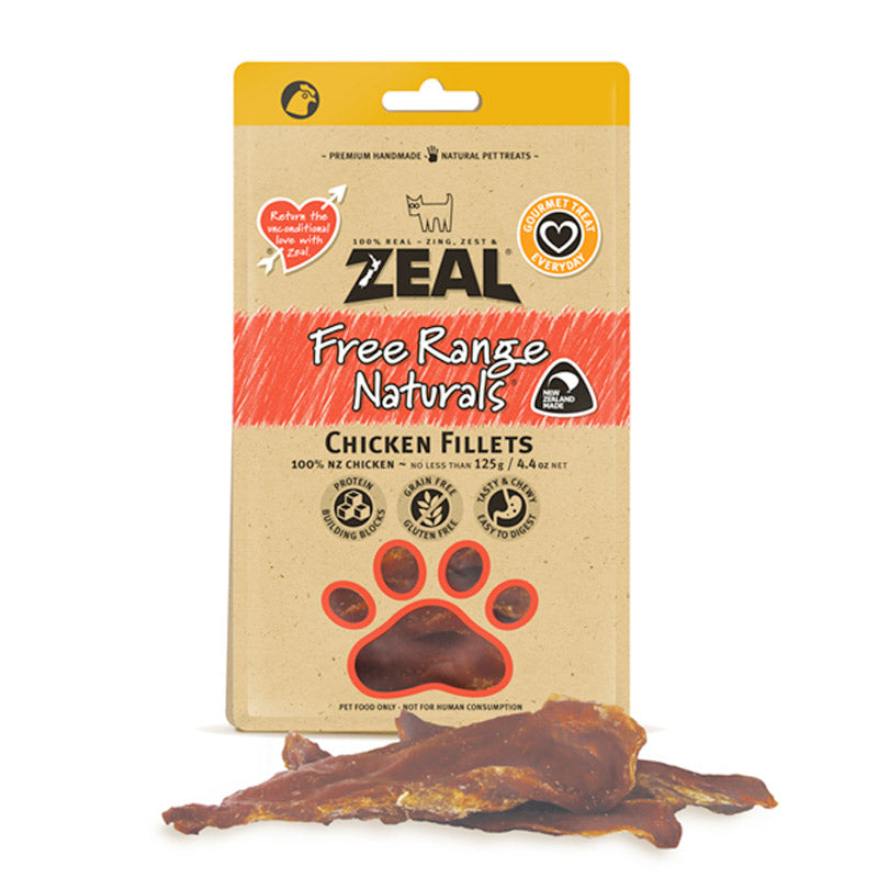 Zeal Dried Chicken Breast Fillet 125g