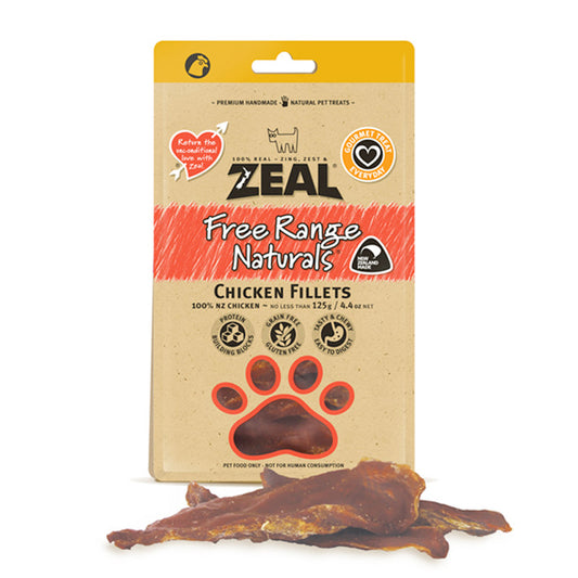 Zeal Dried Chicken Breast Fillet 125g