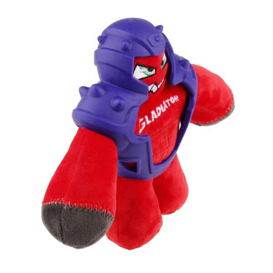 GIGWI Red Gladiator Plush TPR with Squeaker (Medium)