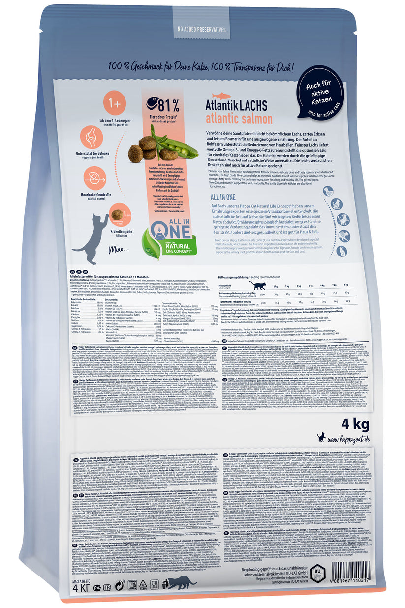 Happy Cat Culinary Atlantic Lachs Salmon 4 Kg