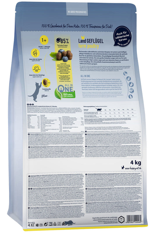 Happy Cat Culinary Land Geflugel 4 Kg