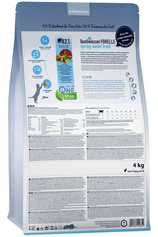Happy Cat Culinary Q Forelle (Trout) 4 Kg