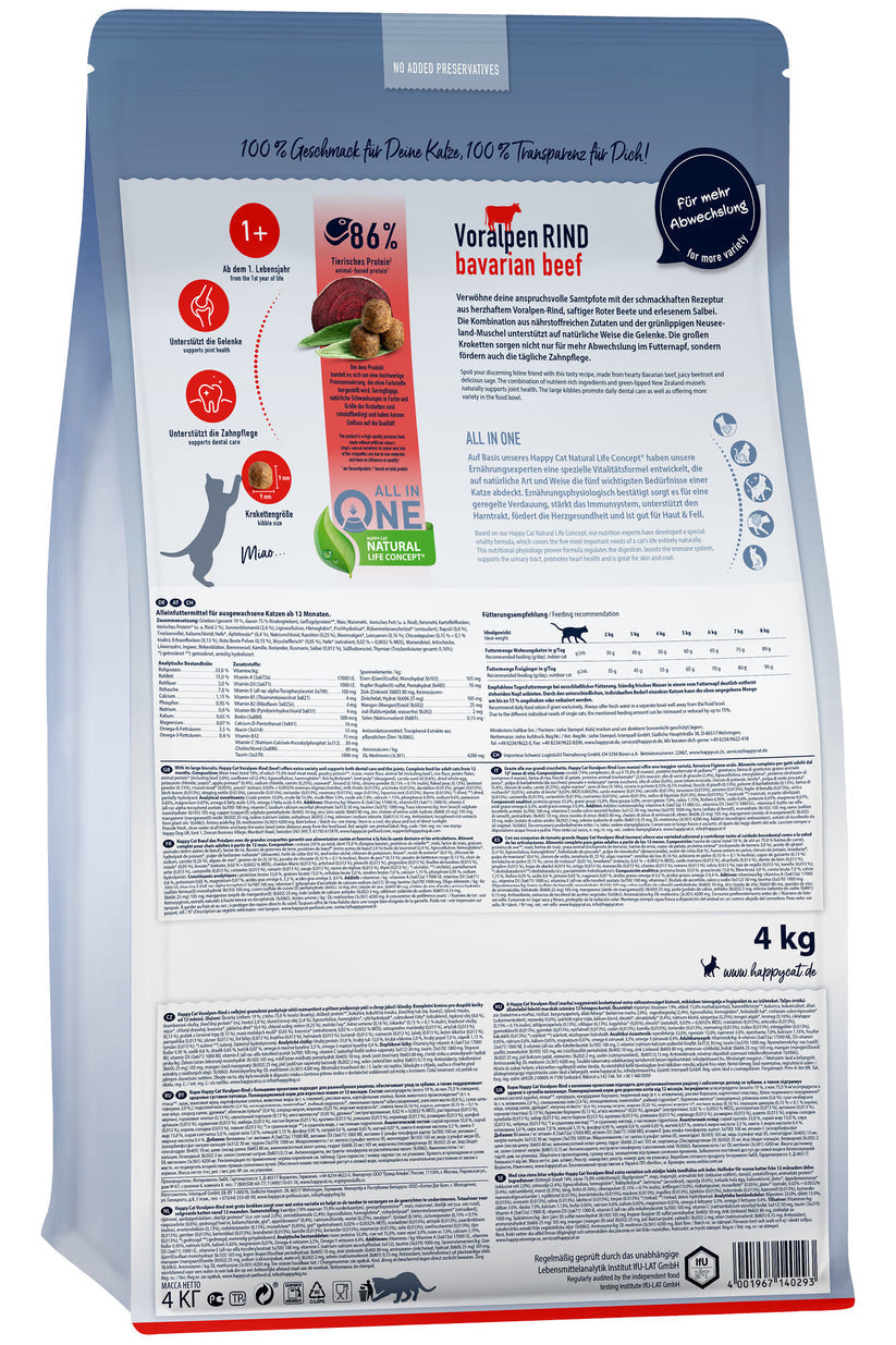 Happy Cat Culinary Adult Voralpen-Rind 1.3 Kg