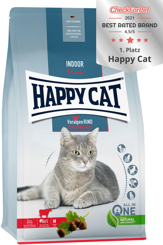 Happy Cat Indoor Adult Voralpen Rind 1.3 Kg