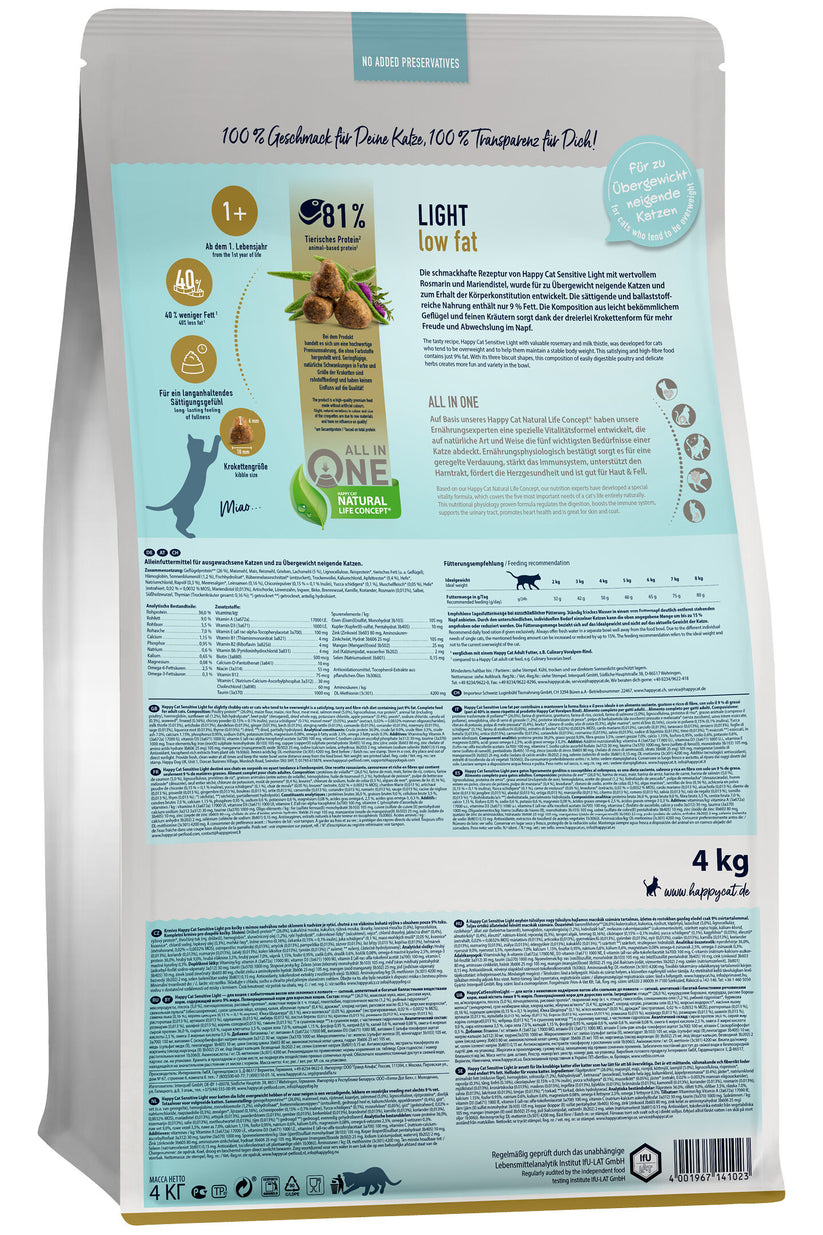 Happy Cat Sensitive Adult Light 0.3 Kg
