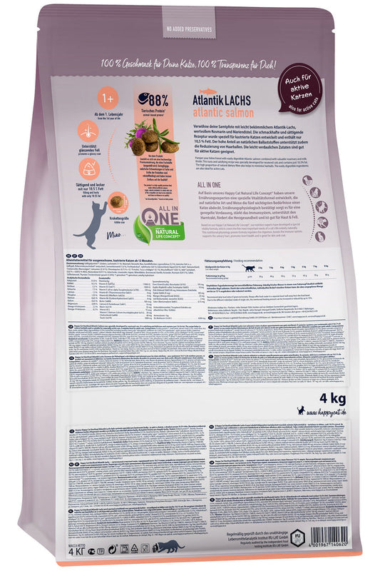 Happy Cat Adult Sterilised Atlantik Lachs Atlantic Salmon 1.3 Kg