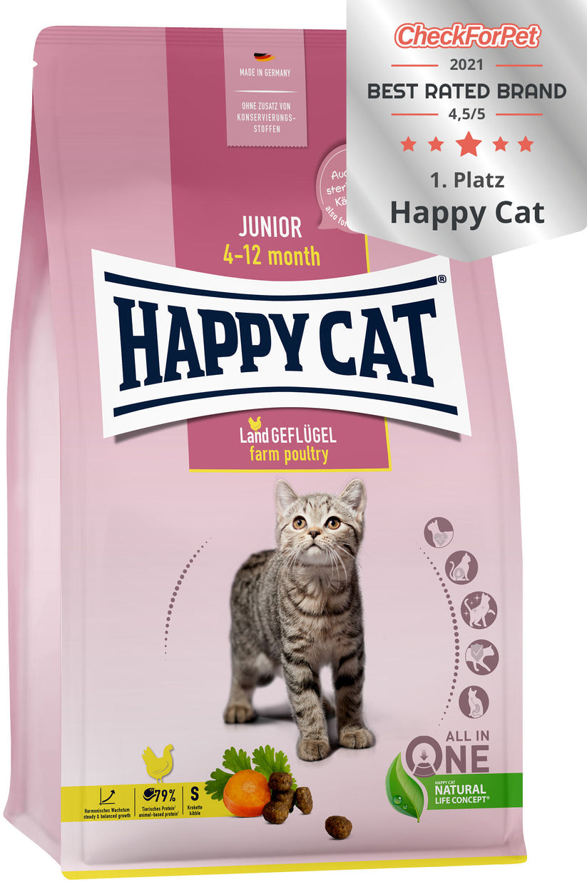 Happy Cat Junior Land Geflugel (Poultry) 1.3 Kg