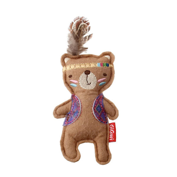 Happy Indians Bear Felt Catnip