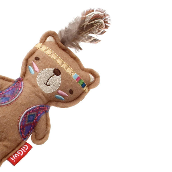 Happy Indians Bear Felt Catnip