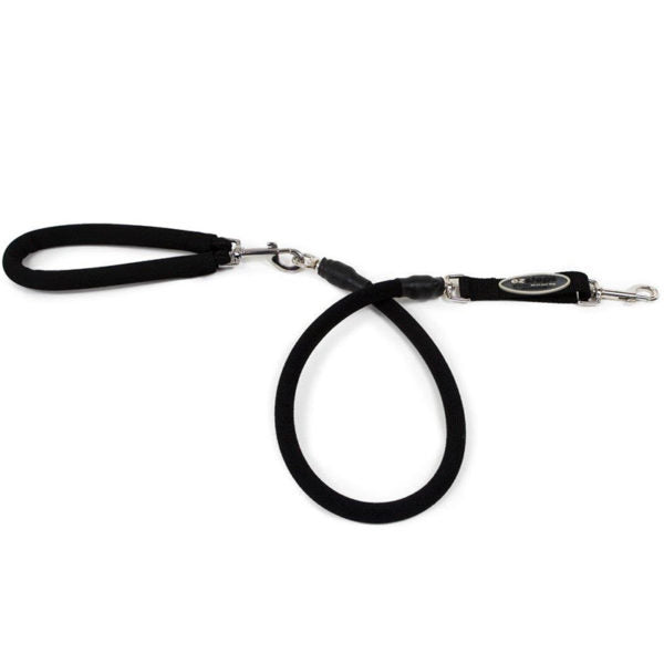 EZ STEPS STRETCH LEASH MD BK