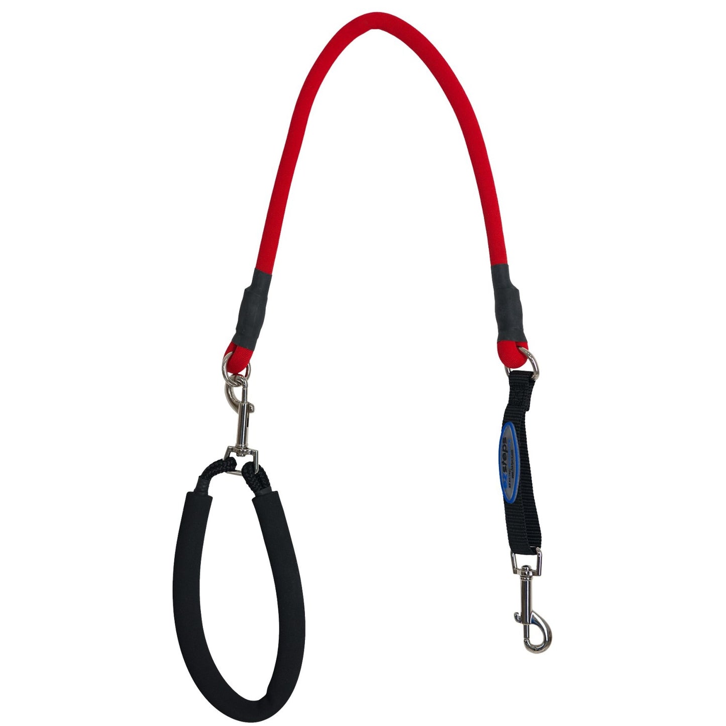 EZ STEPS STRETCH LEASH MD RED