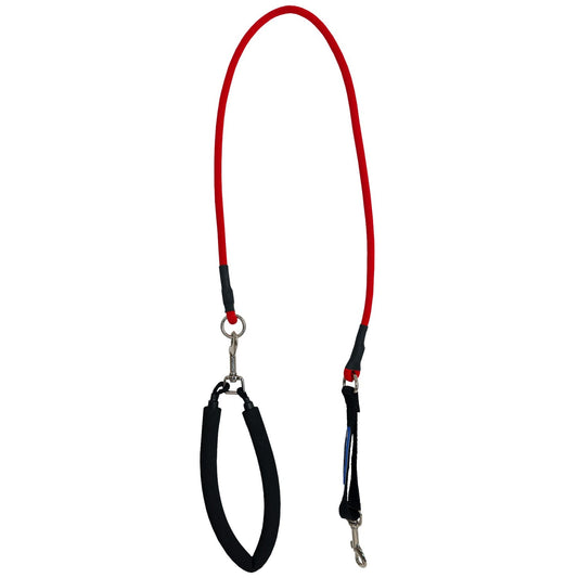 EZ STEPS STRETCH LEASH SMALL RED