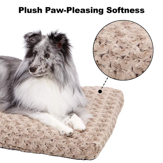 Ombre Mocha Swirl Fur Pet Bed 22"