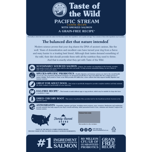 Taste of The Wild, Pacific Stream Canine Recipe 12.7 Kg