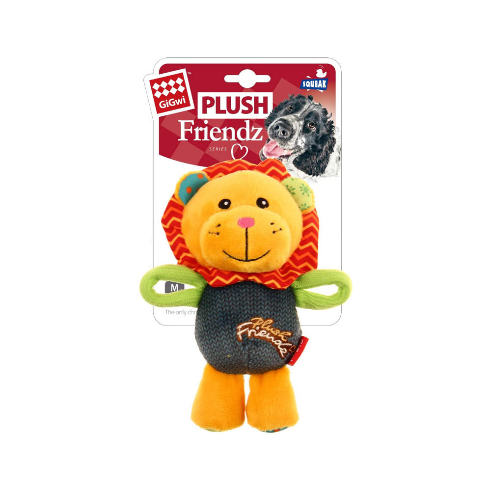 Gigwi Plush Friendz Dog Toy – Lion