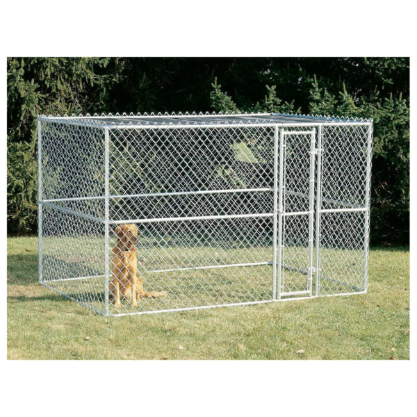 K9 Large Steel Chain Link Portable Kennel