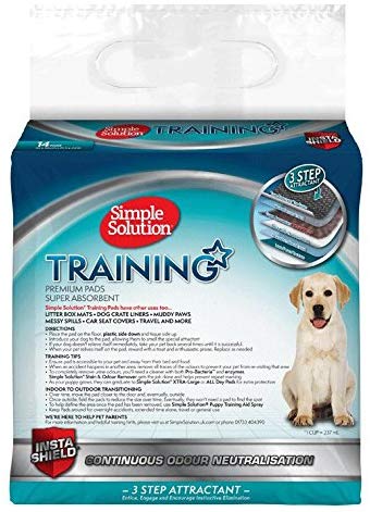 Simple Solution Premium Dog and Puppy Training Pads Pack of 14