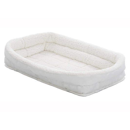 Quiet Time Deluxe Fleece Double Bolster Bed 18"