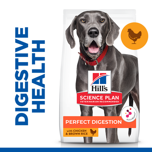 Hill’s Science Plan Perfect Digestion Large Breed Adult 1+ Dog Food With Chicken And Brown Rice 14 Kg