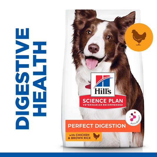 Hill’s Science Plan Perfect Digestion Medium Adult 1+ Dog Food With Chicken And Brown Rice 2.5 Kg