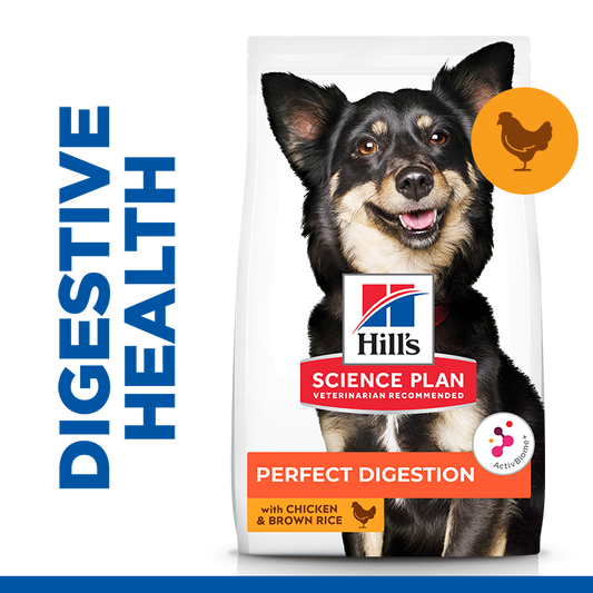 Hill’s Science Plan Perfect Digestion Small & Mini Adult 1+ Dog Food With Chicken & Brown Rice 3 Kg