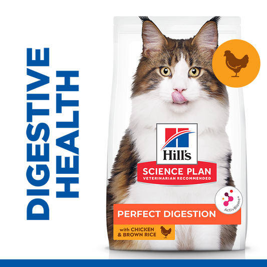 Hill’s Science Plan Perfect Digestion Adult 1+ Cat Food With Chicken & Brown Rice 1.5 Kg