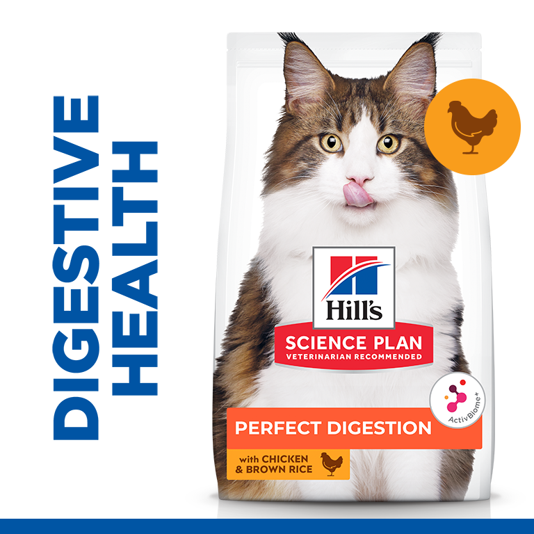 Hill’s Science Plan Perfect Digestion Adult 1+ Cat Food With Chicken & Brown Rice 7kg