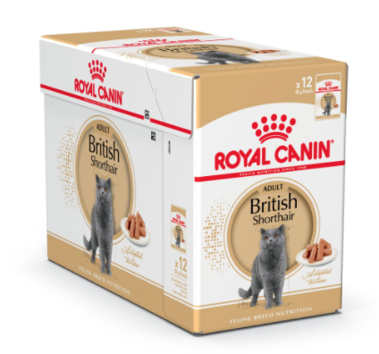 Royal Canin, Feline Breed Nutrition British Shorthair (WET FOOD - Pouches)