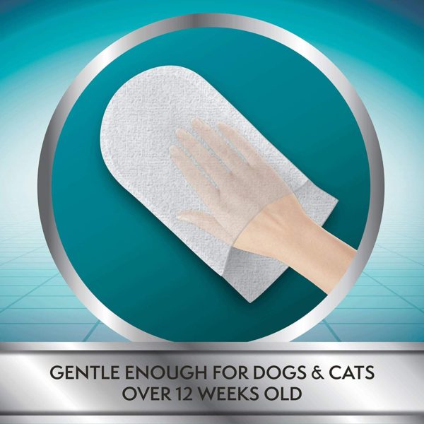 Simple Solution Pet Bath Hand Mitts 7 handwipes 17cmx28cm