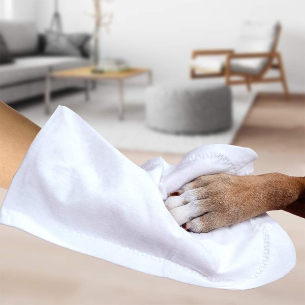 Simple Solution Pet Bath Hand Mitts 7 handwipes 17cmx28cm